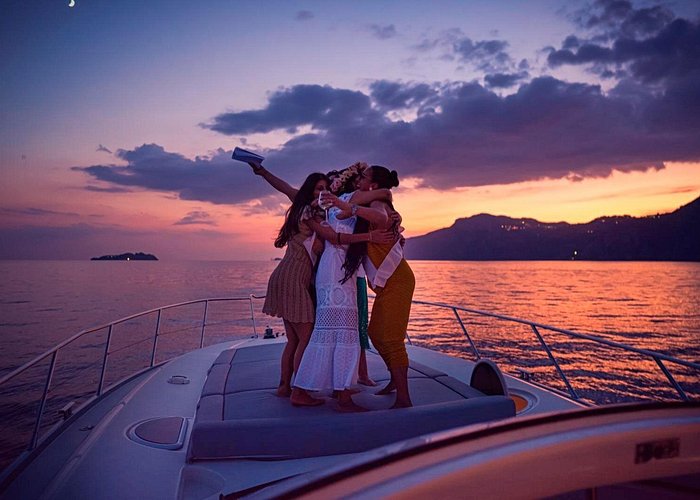 Tour in barca al tramonto a Positano (piccolo gruppo)